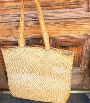Helen Kaminski Australia Raffia Tote Bag Purse